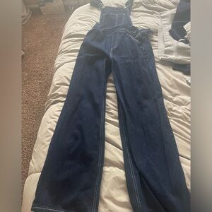 Dark Denim Overalls